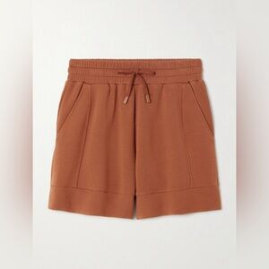 Varley Atrium jersey drawstring shorts in brown